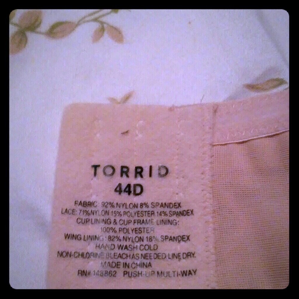 New torrid bra